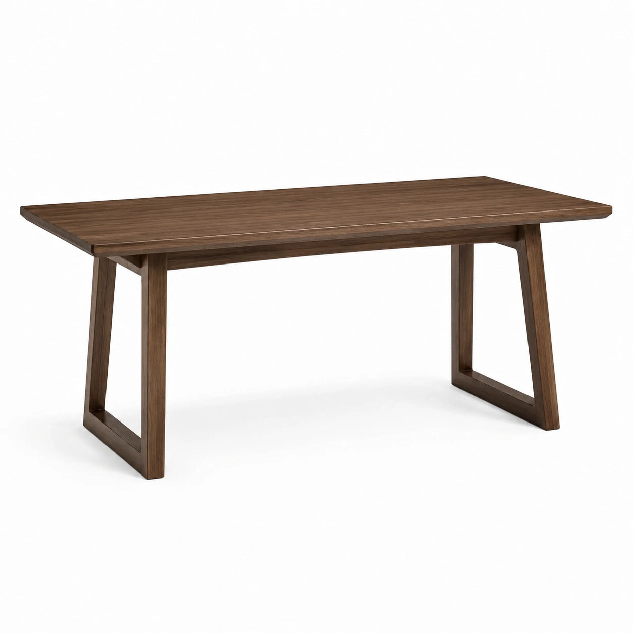 Tavolo da pranzo in legno di noce 180x90x75 cm