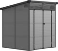 Outsunny Casetta da giardino, 3.24 m2 in Resina e Alluminio con 2 Finestre Trasparenti e 2 Prese d'Aria