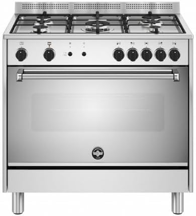 Cucine a libera installazione, Cucina a gas, n° 5 fuochi, forno a gas, Coperchio non Incluso, La Germania AMN965GXV