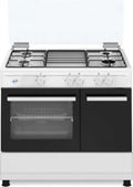 Schaub Lorenz SD490WE Cucine a libera installazione, con forno elettrico, Cucina a gas 4 fuochi, Bianco