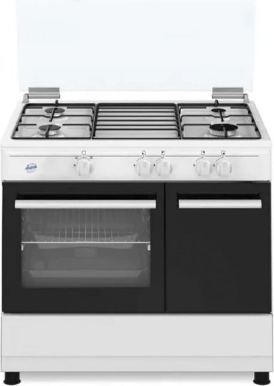Schaub Lorenz SD490WE Cucine a libera installazione, con forno elettrico, Cucina a gas 4 fuochi, Bianco