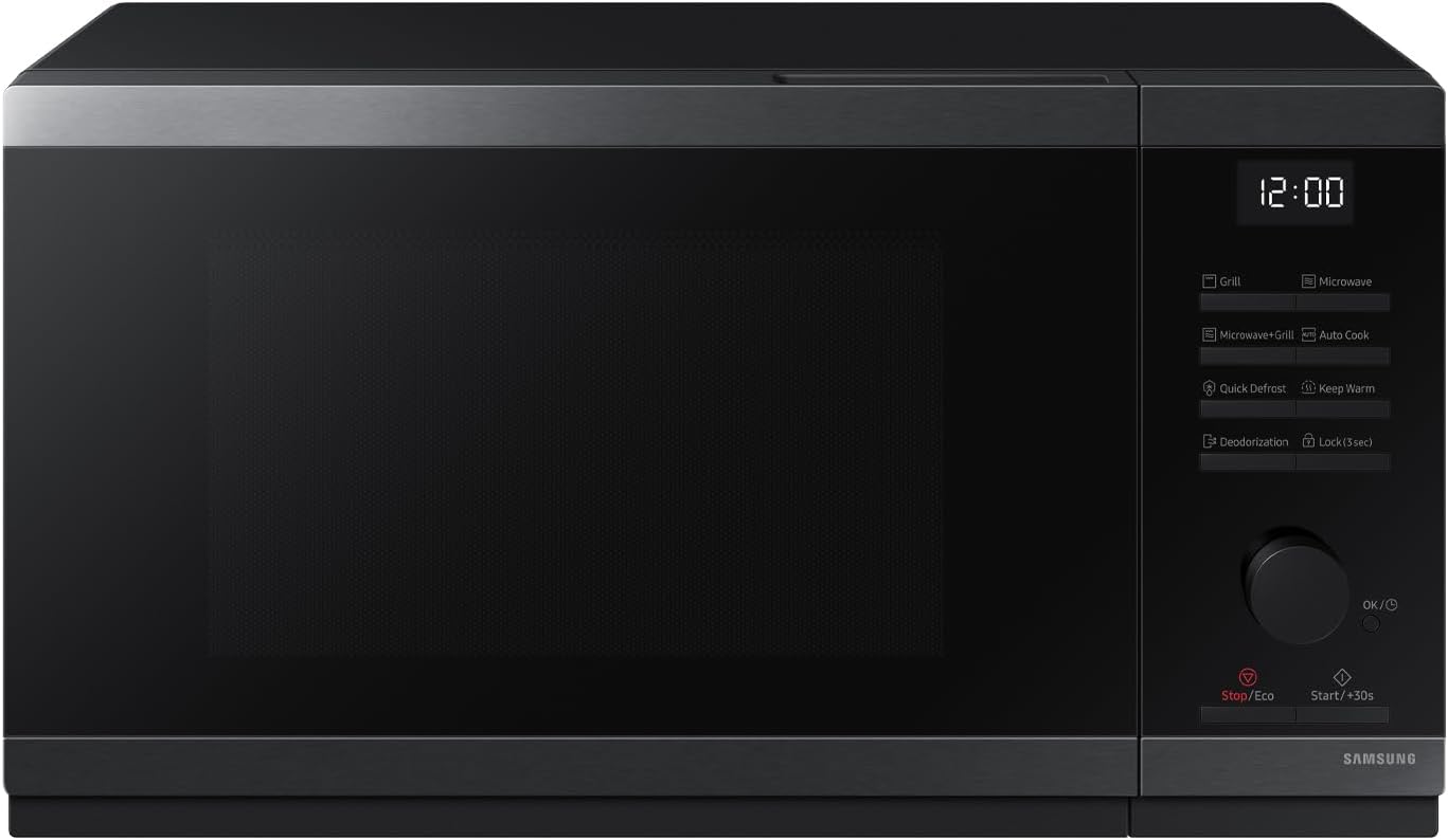 Forno a microonde, 23 L, LxAxP: 48,9 x 33,8 x 27,5, Cottura Croccante, Grill, Quick Defrost, Ricetta autommatiche, Samsung MG23DG4524AGE1