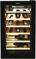 CANDY Cantine indipendenti, N Cantinetta Vino Refrigerata, App hOn con Tecnologia Vivino, Luce Led, Classe G, DiVino CWC 021 ELSP, 21 Bottiglie, Nero