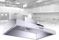 Cappe di aspirazione, Generic, Cappa di scarico commerciale in acciaio inossidabile - Cappa da cucina per cucina e ristorante