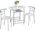 Soberine Set sala da pranzo, Set Tavolo Moderno con 2 Sedie per Sala da Pranzo