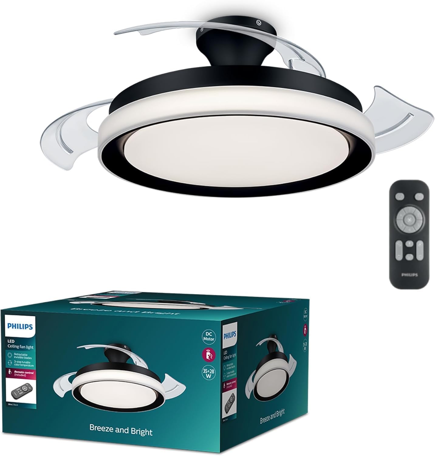 Ventilatori da soffitto con lampada per l'uso indicato, PHILIPS