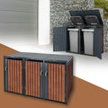 Secchi della spazzatura da esterni, Antracite/Marrone Effetto Ruggine, ML DESIGN modern living
