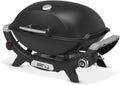 Weber Q2100N Barbecue a gas, 1 bruciatore, Barbecue Portatile, Coperchio Alto, griglia in ghisa Smaltata in Porcellana a 2 sezioni - Nero (1501082)