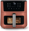 Friggitrice ad aria, 80-200°C, 10 L, Iridea, doppia resistenza, display digitale, timer, finestra, Rosso Mela, Tognana
