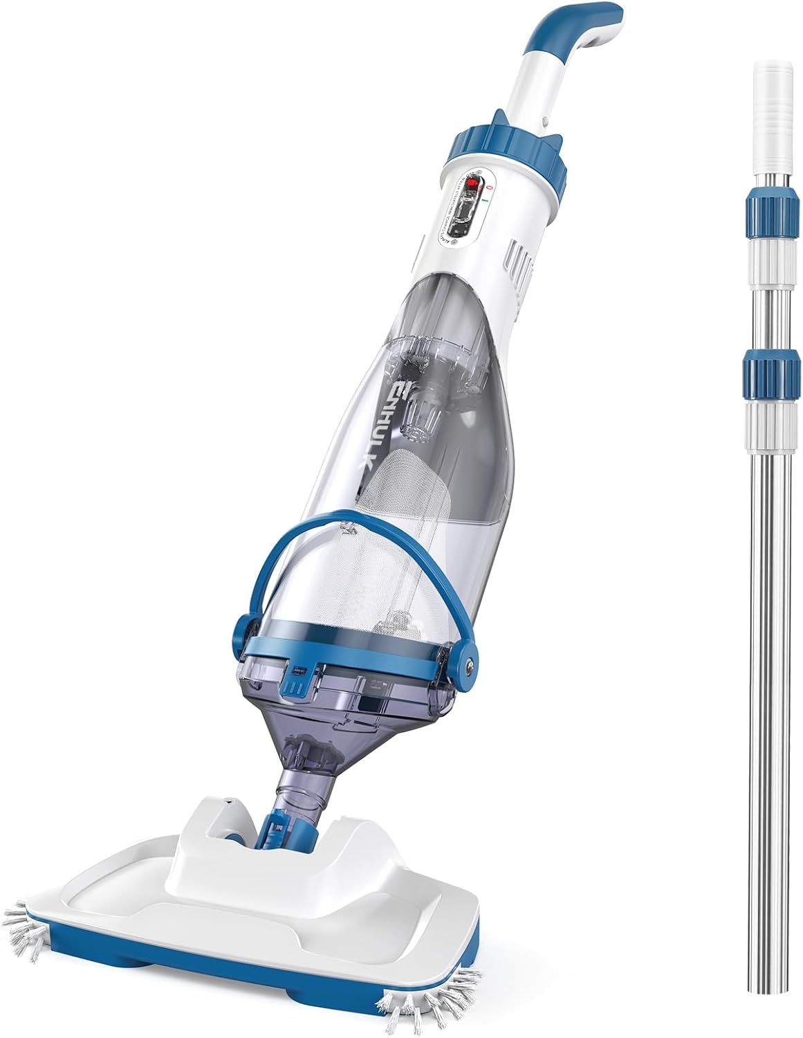 Enhulk PC15 Aspiratori a mano, 2025, testa larga 34 cm, tempo di funzionamento fino a 60 minuti, con 3 filtri e asta telescopica