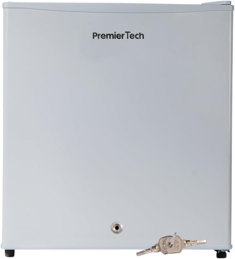 PremierTech PT-F47K Mini frigorifero, 45 Litri, Con Chiave, Frigorifero Hotel, Ufficio, Casa, Risparmio Energetico, Porta reversibile, Compatto