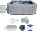 Bestway 6001Q Vasche idromassaggio, Minipiscina idromassaggio gonfiabile San Francisco Lay-Z-Spa AirJet con app