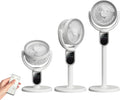 Ventilatori a piantana, Ventilatore a Piantana Silenzioso 4 in 1, Ventilatore Potente con Telecomando, Luce Notturna, Soggiorno e Uffici, IERAKOR