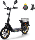 Monopattini elettrici, M5PRO-E Monopattino Elettrico Pieghevole, 48 V 13 Ah, 30Km di Autonomia, Pneumatici 12', Display, Sedile, IWAFO M5-PRO-E