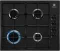 Electrolux KGS6404B Piano cottura, Gas, N° 4 Fuochi, colore Nero