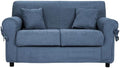 Liberoshopping Divano, 2 posti sfoderabile in tessuto imbottito larghezza 150 cm Blu balena