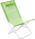 Lettino prendisole, giardino mare, Verde, 53x49x73, Spiaggina Tolosa, Sdraio sedia pieghevole, SUNNY STAR