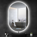 Hondony Specchi da parete, Specchio Bagno con Luce, con illuminazione, con interruttore touch, anti-appannamento, a risparmio energetico