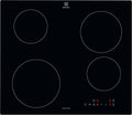 Electrolux EIB60424CK Piano cottura, Serie 300 a Induzione da Incasso, 4 Fuochi Rapidi, 590×520 mm, Comandi SliderTouch, Sicuro e Facile da Pulire