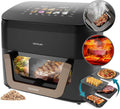 Cecotec Friggitrice ad aria, Grill, Piastra. Affumicatore integrato, Doppia temperatura, Cottura uniforme, 3in1 Friggitrice, 10 Menù