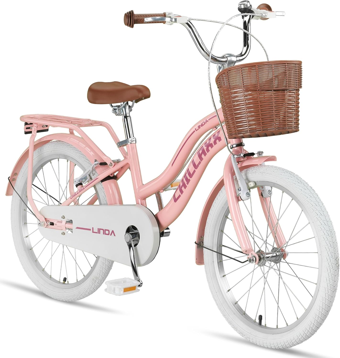 Bici da città, per ragazze, olandese City Bike per bambini, adatta per 6,7, 11 anni, ragazzi, Chillaxx