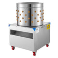 VEVOR Mangiatoie per pollame, Spiumatrice per Rimozione Piume di Pollo Tamburo da 500 mm 2 CV, con 106 Dita Morbide e Ruote di Trasporto