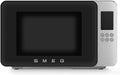 Smeg MOC01BLMEU Forno a microonde, 4 Funzioni e 18 Programmi Automatici, con Grill, Tecnologia Inverter, Sistema di Chiusura Soft Close, Nero Opaco