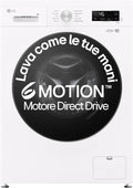 Lavatrice, 9 kg a Carica Frontale Serie X1, 1400 giri, 6 Motion Direct Drive, Classe A, Wi-Fi, Lavaggio a Vapore Allergy Care, LG F4NX1009NWB
