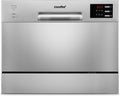 Lavastoviglie, compatta da tavolo Mini con 6 coperti, 6 programmi, display a LED, COMFEE' TD602E-S