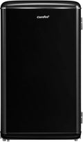 COMFEE' RCD93BL2EURT Mini congelatori, Design retrò, Mini frigo da tavolo, Termostato regolabile, Silenzioso, (E) Piccolo frigorifero 93Litre, Nero