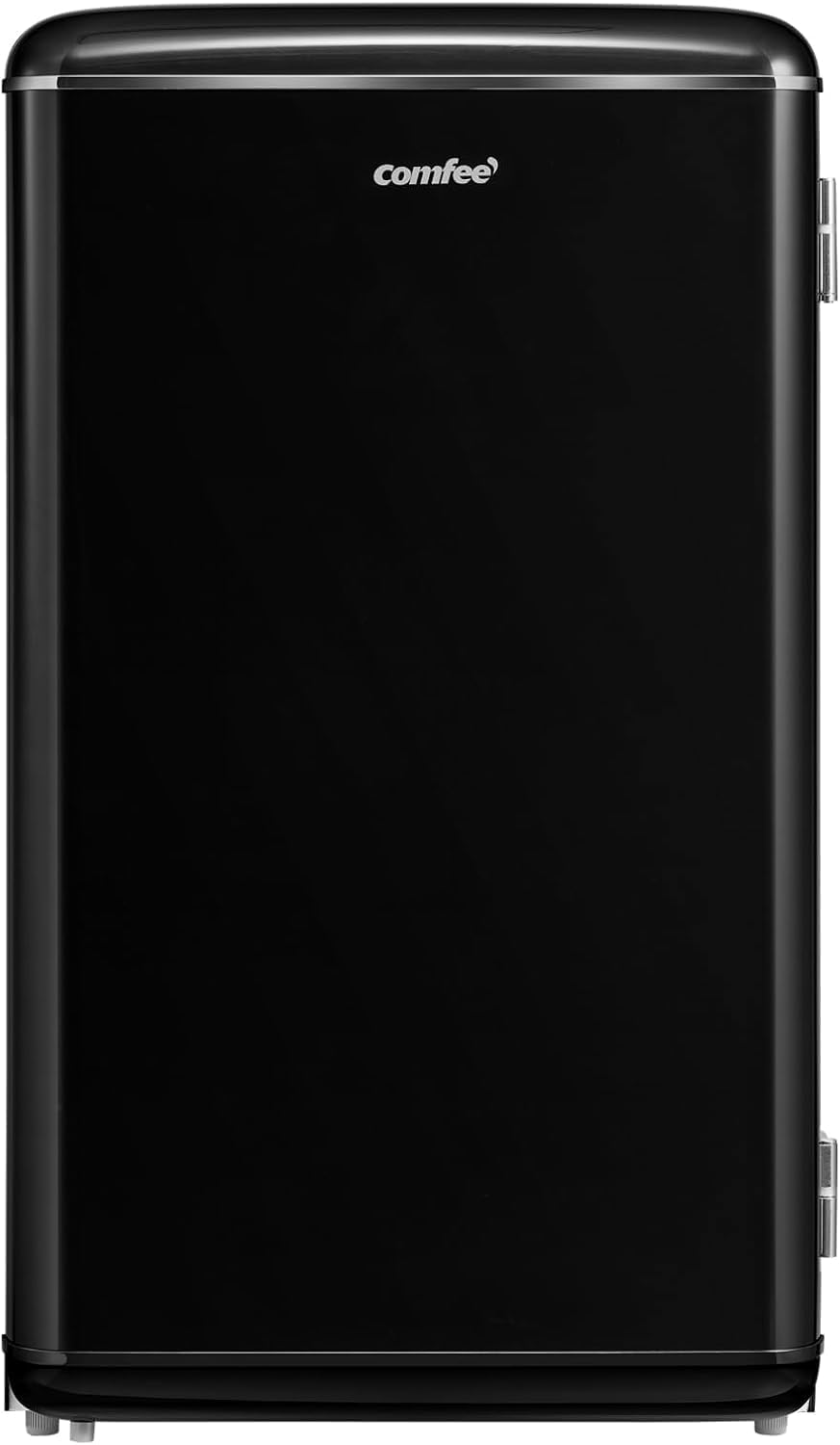 COMFEE' RCD93BL2EURT Mini congelatori, Design retrò, Mini frigo da tavolo, Termostato regolabile, Silenzioso, (E) Piccolo frigorifero 93Litre, Nero