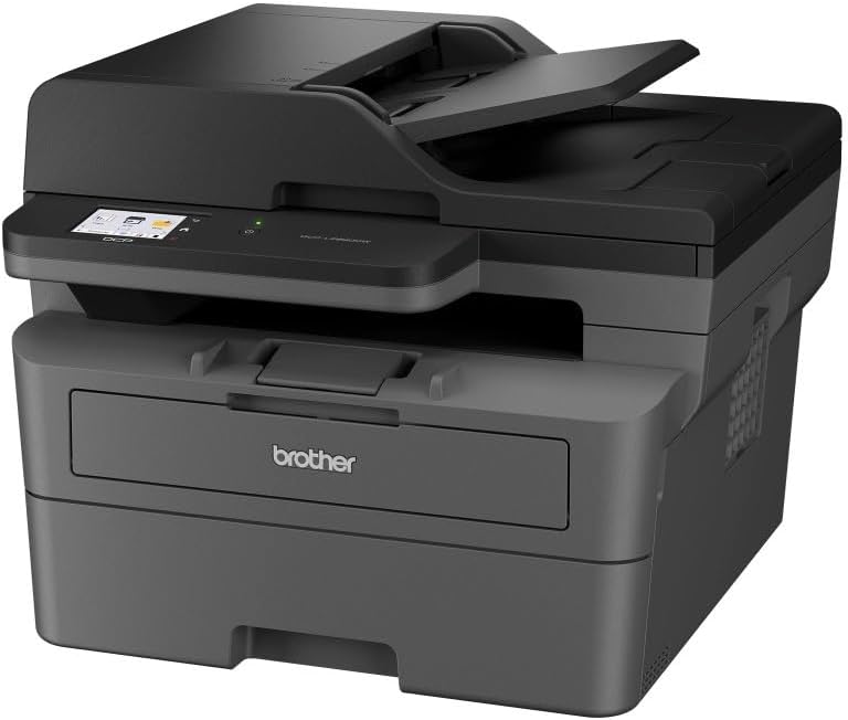 Stampanti laser, 32 ppm, Touchscreen 6,8 cm, Multifunzione Laser Monocromatica (B, Stampa Fronte, Retro, WiFi, LAN, USB, Brother DCPL2660DW