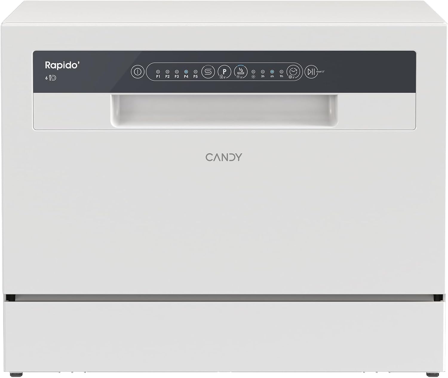 Lavastoviglie, 6 Coperti, 5 Programmi, Ciclo Rapido 35', Libera Installazione, Partenza ritardata, Classe, CANDY 6E51LW