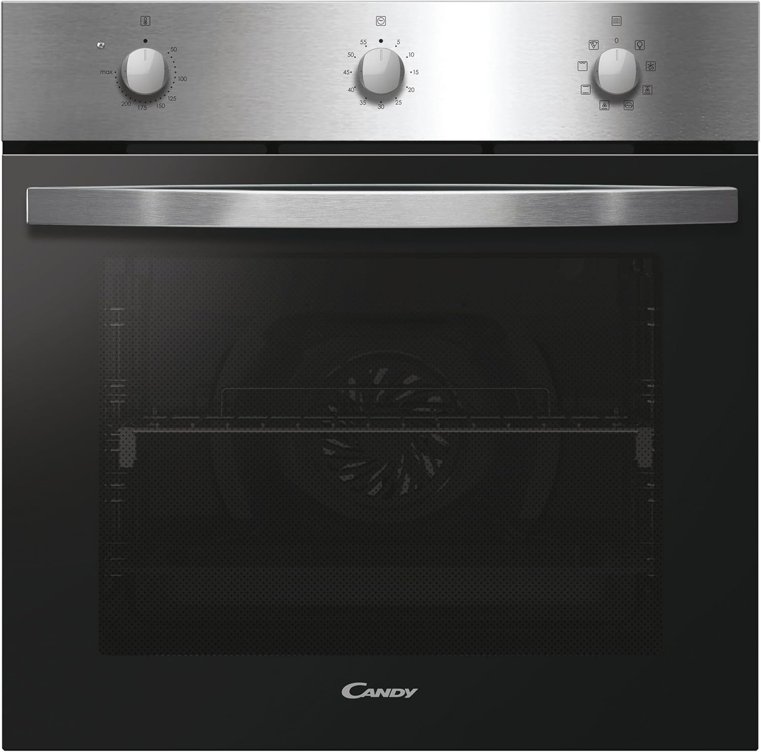 Forno da incasso, Forno Elettrico Ventilato 65 Litri Classe A+ Inox, Candy Brush FIDCX602