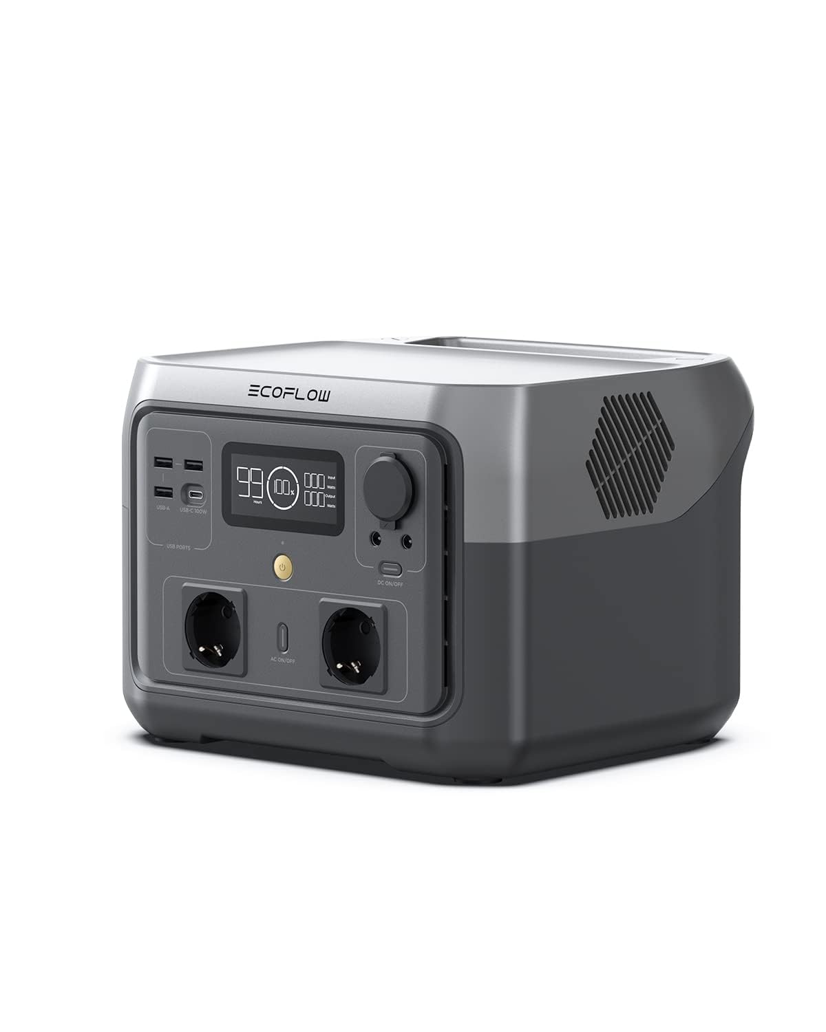 ECOFLOW Generatore, Centrale Elettrica Portatile RIVER 2 MAX, il prodotto è inutilizzato, Batteria LiFeP04 da 512Wh