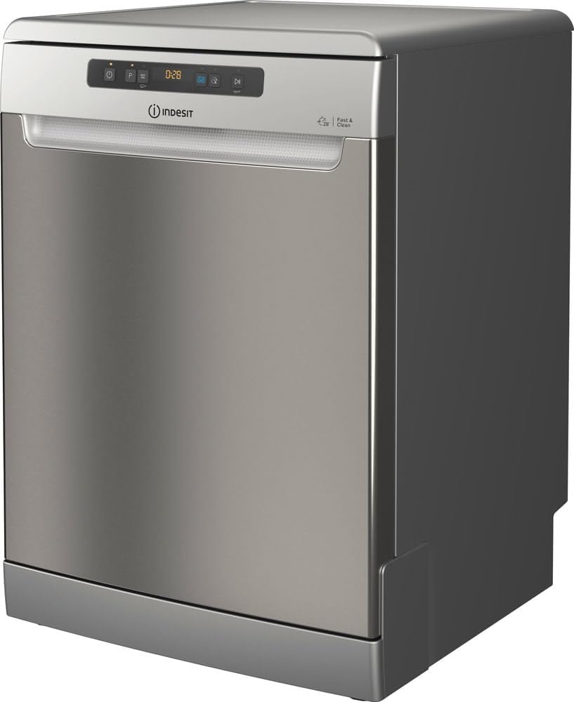 Indesit IN2FFC14BN6X Lavastoviglie, Libera Installazione 60 cm 14 Coperti Inox Classe Energetica C