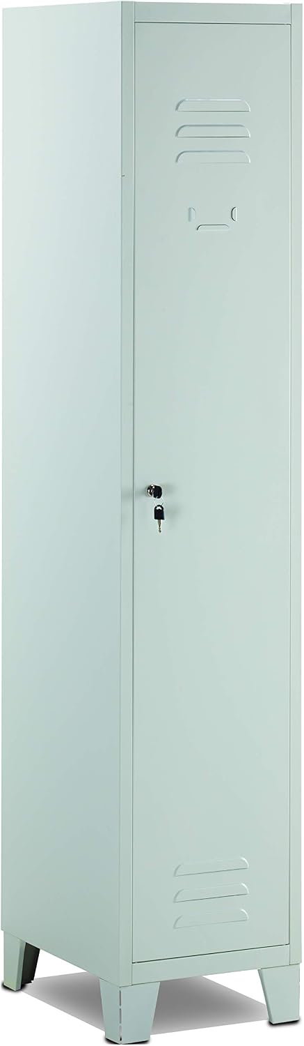 Linea Garden Friend A1844011 Armadio, Armadietto spogliatoio 1 Posto Misure H 180 x 50 x 36 cm, Grigio