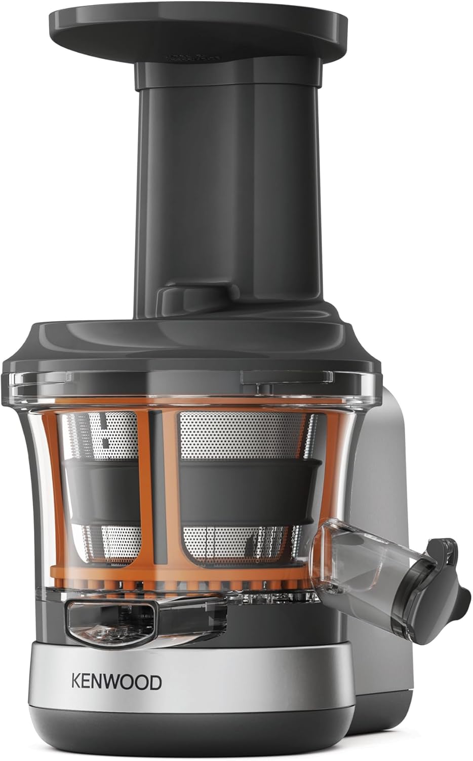 Centrifughe ed estrattori di succo, Plastica, Grigio Argento, dotato di caraffa 400 ml, funzione risciacquo, Metallo, Kenwood KAX720PL