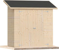 Casetta da giardino, armadio rimessa attrezzi, box ideale per terrazzi e balconi (Con Pavimento), deposito, lecasettedilegno