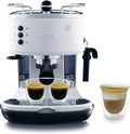 Macchina da caffè, Bianco, ICONA.W Espresso Manuale e Cappuccino, in Polvere e Cialde E.S.E., Spegnimento Automatico, Scaldatazze, De'Longhi ECO311