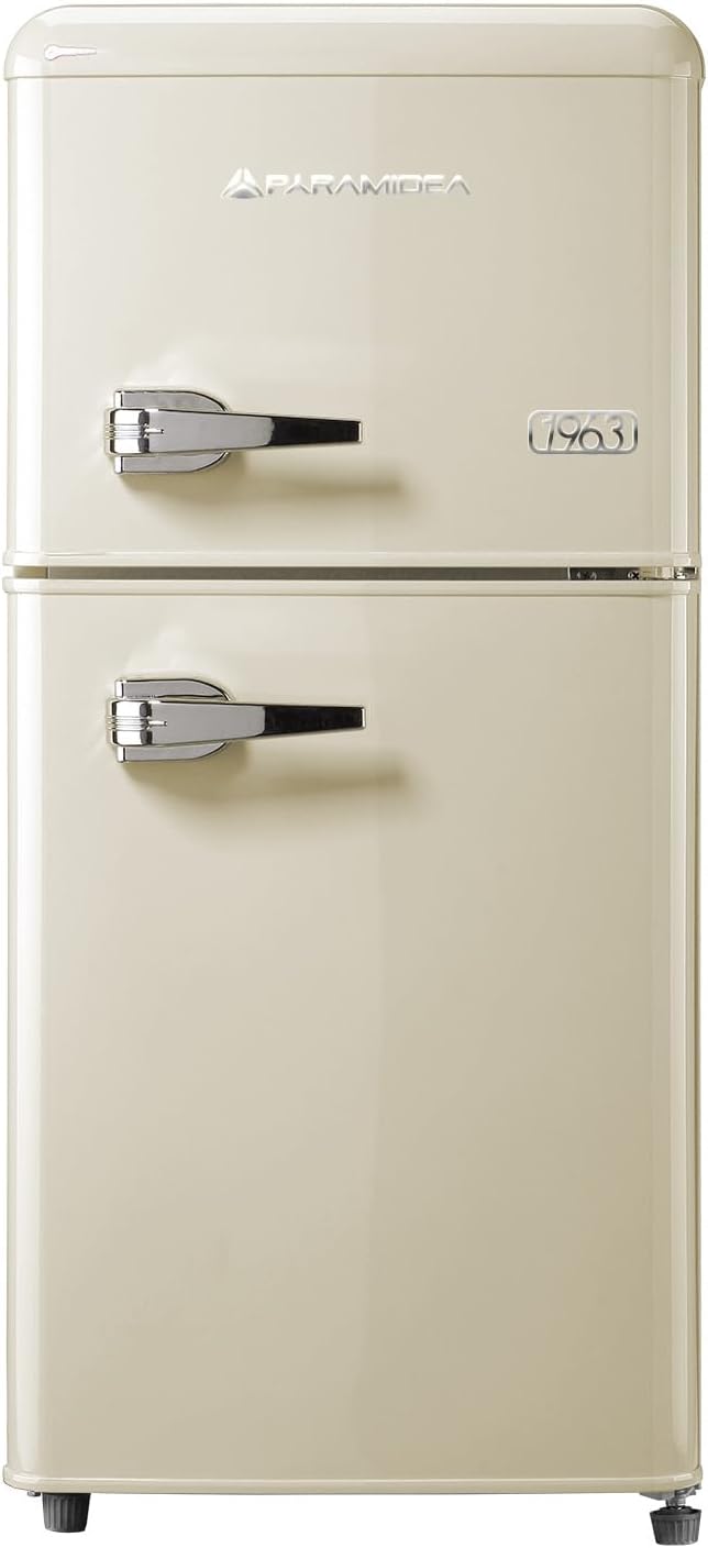 PYRAMIDEA MAMBO105C Frigorifero combinato, Frigo Retrò 100 litri lordi Color Crema