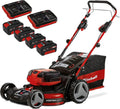 Einhell Tosaerba, trazione semovente, 47 cm larghezza di taglio, 700 m2, funzione mulching incl. 4x 4,0 Ah batteries, Professional a batteria GP-CM 36
