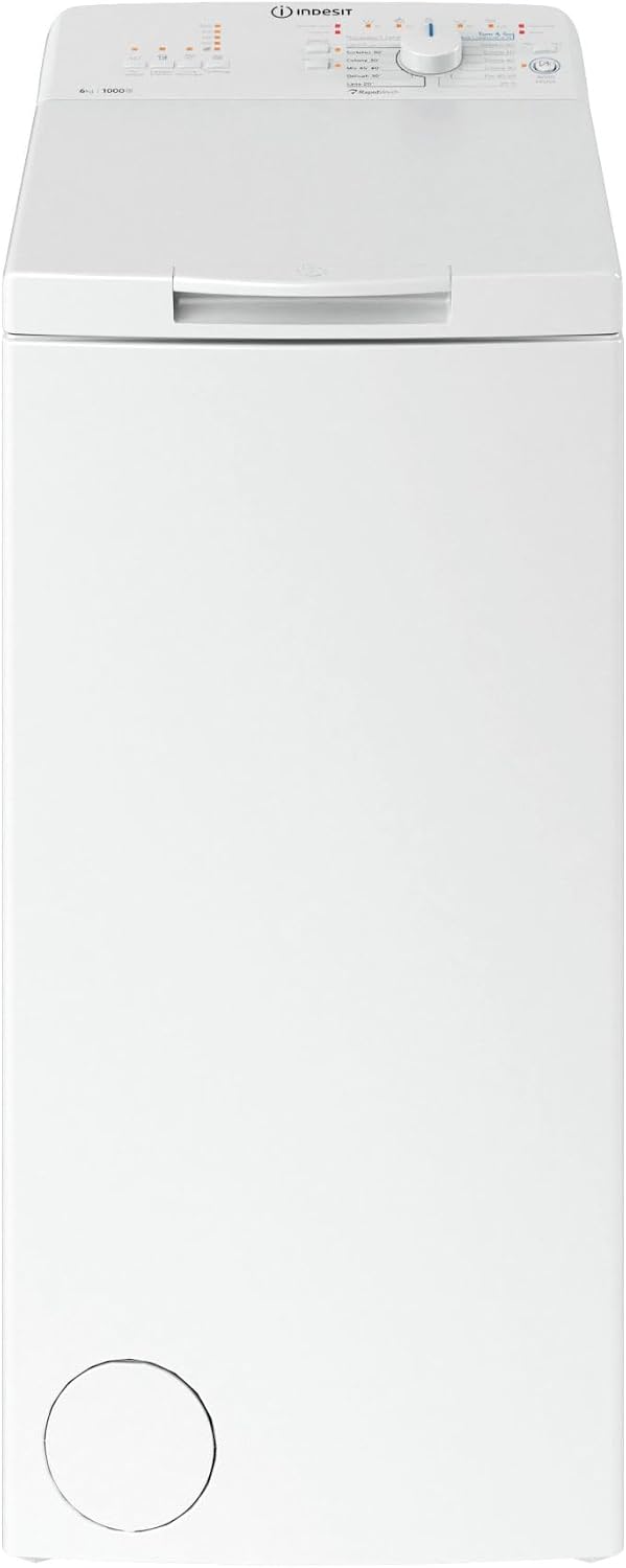 Indesit L60400 Lavatrice, BTW IT Carica dall'Alto 6 kg Classe C 60 cm, 1000 giri, min, Bianco