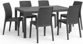 Set da pranzo, Tomaino, terrazzo (nero)